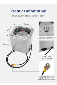Enfriador de Bebidas Rápido de Acero Inoxidable Comercial Marupin, Conexión de Gas CO2 para Enfriar Rápidamente Vino, Cerveza y Cócteles (Alimentos) - Product Image 4