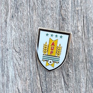 Insignia Metálica de Fútbol de <span class=keywords><strong>España</strong></span>, Alemania, Francia, Brasil, Argentina, Portugal, Broche para Fanáticos - Product Image 4