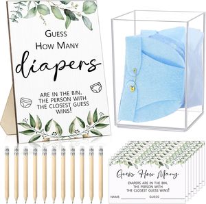 Carino in feltro pannolino per sesso per festa <span class=keywords><strong>Baby</strong></span> <span class=keywords><strong>Shower</strong></span> Set regalo gioco divertente in legno sporco segno di gioco per pannolini con Mini pannolini