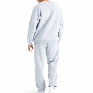 Suéter para hombre, chándal de algodón/poliéster de alta calidad, diseño sólido, cuello redondo, talla XL, logotipo personalizado, chándal en blanco - Product Image 4