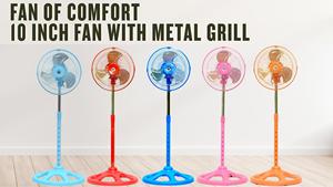 10 pouces métal gril support ventilateur refroidisseur mécanique réglable hauteur économe en énergie pour l'extérieur hôtel RV utilisation-Vente en gros pas cher - Product Image 2