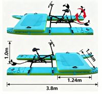 Plateforme flottante extra large à cadre en aluminium, gonflable et portable, pour la plage, de Chine, Lumark Custom