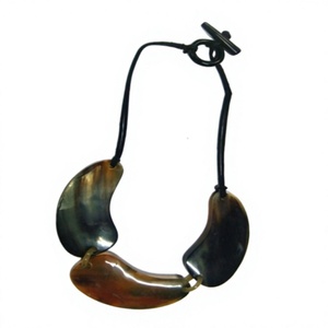 Fancy Women's Vintage Horn <b>Statement</b> <b>Necklace</b> Stylish Design With Link Chain For Party Gifts Wear Wedding With Woman - Product Image 3
