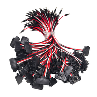 Adaptateur de prise à angle droit pour feux stop/clignotants/position LED à 3 broches, faisceau de câblage de remorque 14AWG, automobile, RoHS, IP67