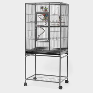 Jaula Grande para Mascotas, Jaula para Pájaros, Jaula de Cría para Canarios, Jaula Móvil para Cría de Palomas y Loros con Soporte - Product Image 1