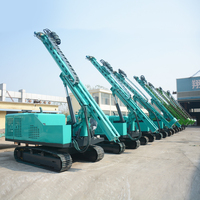 Machine de forage rotative de puits d'eau de forage de pilote de pile de chenille hydraulique avec le châssis de chat