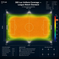 Reflector LED para Cancha de Fútbol Sala, 250W 500W, IP65, Impermeable, Antideslumbrante, Alta Luminosidad, Iluminación Deportiva para Canchas Pequeñas