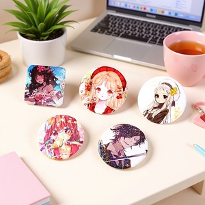 Keke Anime <b>Badges</b> 32mm 44mm 25mm 58mm Glossy Film Laser Card Double Flashing Pin <b>Badge</b> For Gift <b>Birthday</b> Party - Product Image 1