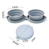En gros Personnaliser Voyage Pet eau bol d'alimentation Pliable Portable Pliable Silicone chien bol