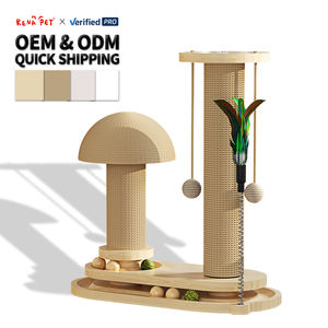 Fabricant Vente de gros Planche MDF beige Gratte-chat jouet en bois - Product Image 6