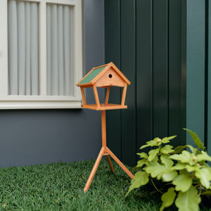 Toptan ahşap kuş besleyici ücretsiz ayakta kuş Aviary ahşap kuş kafesi - Product Image 3