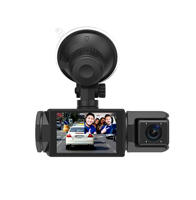 Caméra embarquée triple canal 1080P avec WiFi, enregistreur de conduite 3 objectifs (avant, intérieur, arrière) pour berline, SUV, pick-up