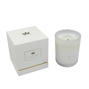Sorpresa de cartón de lujo rígido único hogar vela, diseño de logotipo personalizado Flip Top Rosa frasco con tapa y vela cajas - Product Image 3