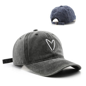 Casquette de baseball en coton délavé de haute qualité, style décontracté, avec logo brodé personnalisé - Product Image 2