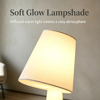 Lampe sur pied inclinable de style nordique, abat-jour en tissu de lin, base conique, E27, lumière ambiante chaude pour salon, chambre à coucher, bureau, 3 tailles