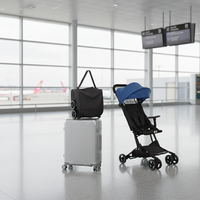 Poussette bébé légère certifiée EN, pliable et compacte, idéale pour les voyages, poussette de voyage pour enfants, très vendue