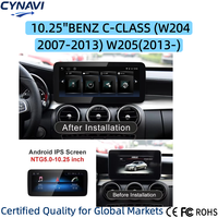 Lecteur multimédia tactile sans fil CarPlay intégré au système Linux pour Mercedes-Benz Classe C W204 W205, résolution 1920x720 IPS, aide au recul, 10,25 pouces