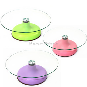 Plato giratorio de pastel de vidrio templado de 10 pulgadas/12 pulgadas/13 pulgadas - Product Image 1