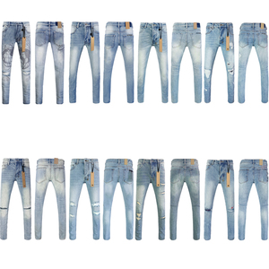 Jeans para Hombre de Alta Calidad, Marca de Diseño de Lujo Ksubiess, Pantalones Vintage, Estilo Hip Hop, Vaqueros Rotos Y2K, Ropa Urbana, Jeans Ajustados - Product Image 1