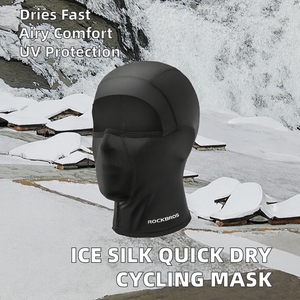 Masque en Soie Glacée en Nylon de Haute Qualité Séchage Rapide Couverture Complète du Visage pour le Cyclisme et les Sports de Plein Air Protection Solaire d'Été Balaclava de Moto - Product Image 2