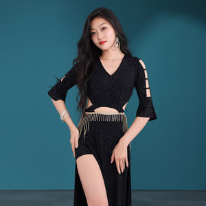 Vestido de <span class=keywords><strong>Danza</strong></span> <span class=keywords><strong>del</strong></span> <span class=keywords><strong>Vientre</strong></span> de Una Pieza con Aberturas en la Cintura para Mujer, Sexy, con Lentejuelas y Abertura Alta, Traje de <span class=keywords><strong>Danza</strong></span> <span class=keywords><strong>del</strong></span> <span class=keywords><strong>Vientre</strong></span> para <span class=keywords><strong>Clases</strong></span> de <span class=keywords><strong>Danza</strong></span> Oriental y Escenario - Product Image 5