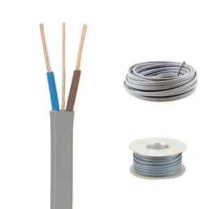 BS6004 Flat 1.5 Twin and Earth Cable 6242y Electrical Wire BVVB RVVB TPS PVC Electrical Copper Twin and Earth Cable