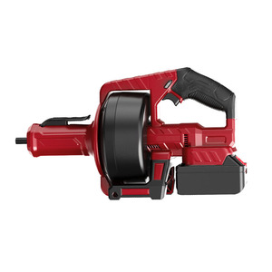 Red Electric Drain Cleaner With Lithium Battery Portable For Toilet Kitchen Bathroom Floor Drain Unclogging Strong Power - Product Image 1