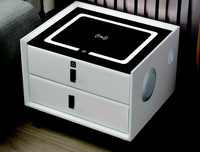 Solution PCBA personnalisée pour table de chevet intelligente, chargeur sans fil, haut-parleur, lumière à 3 couleurs, lumière à capteur, verrouillage par empreinte digitale ODM OEM