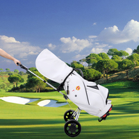Prix d'usine OEM Sac de chariot de golf pliable à 2 roues Chariot de golf portable en acier inoxydable personnalisé