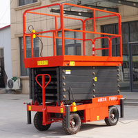 Élévateur électrique semi-automatique pour échafaudage de travail aérien Élévateur à ciseaux hydraulique pour échafaudage