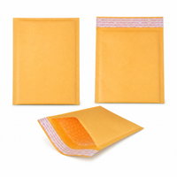 Enveloppes matelassées en kraft vierge à joint renforcé pour commandes en gros, en papier kraft recyclé avec paroi à bulles pour la logistique et la livraison de marchandises