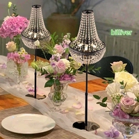 Lampe de table en acrylique combinée, lampe de sol, lustre, imperméable, pour extérieur, restaurant spécial, banquet de mariage, anniversaire