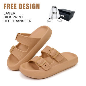 Women's Casual Double-Buckle Slide EVA <strong>Sandals</strong> Breathable Outdoor Fashionable Pillow-Feeling Thick Bottom Light Weight - Product Image 1