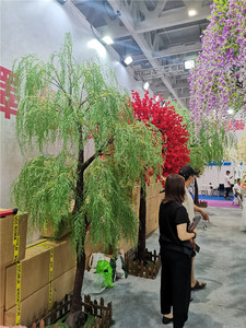 Cây Cảnh Sợi Thủy Tinh Trang Trí Trong Nhà Ngoài Trời E07592 Cây Nước Bọt Nhân Tạo Cây Xanh Cây Liễu Nhổ Cỏ Giả Để Bán - Product Image 5