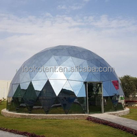 Location de dôme géodésique Igloo occultant, dôme transparent extérieur, dôme en verre trempé 4/5/6/7/8M