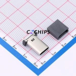 HC-TYPE-C-16P-LC03A USB Connector Through hole Component (THT) Connector Type-C Female Through Hole 16P - Product Image 1