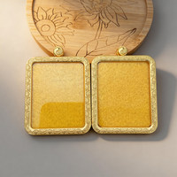 Colgante Thangka Taoísta de Acero Inoxidable con Baño de Oro de 18K, Caja de Alta Gama para Guardar Gau, Estuche Vacío para Collar