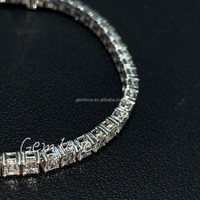 Pulsera de eslabones cubanos con diamantes de laboratorio para hombre, oro de 18 quilates, cadena de hip hop con diamantes negros/azules/verdes, joyería elástica de lujo para hombre