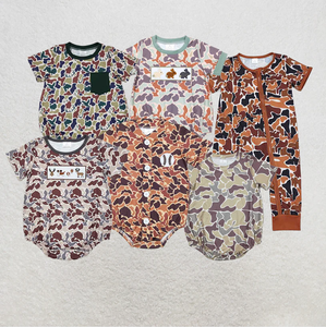 6 Estilos de Ropa de Camuflaje para Niños Pequeños, Mono con Botones de Béisbol para Niños - Product Image 1
