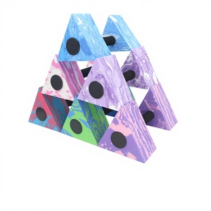 Haltères aquatiques portables en EVA, design triangulaire, légers, lot de deux, équipement d'exercice aérobie et de <span class=keywords><strong>natation</strong></span> |   Barres de musculation pour <span class=keywords><strong>piscine</strong></span> pour adultes - Product Image 4