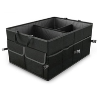 Boîte de rangement pour coffre de voiture pliable portable en polyester durable à compartiments multiples avec une capacité de charge de 5 kg