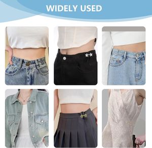 ROPAKED Lot de 16 boutons étoiles métalliques réutilisables et réglables sans <span class=keywords><strong>couture</strong></span> pour jeans, ceinture amincissante et vêtements - Product Image 6