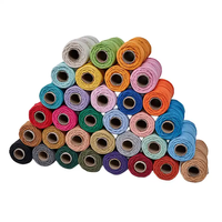 Usine vente chaude 3-5mm 100m torsadé 100% coton corde macramé cordon bricolage Crochet fils à tricoter