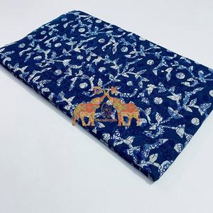 Tela de Algodón Estampada en Índigo de Lujo para Camisas de Niñas, Decoración del Hogar, Cortinas con Técnica de Tejido, Trajes, Accesorios, Faldas de Niños - Product Image 3