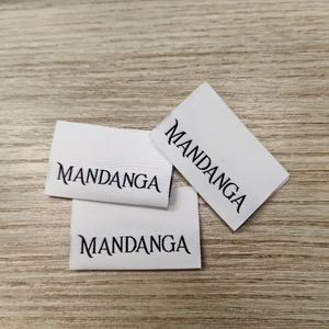 Custom Silicon Clothing Brand <b>Name</b> Logo Sewing Woven <b>Labels</b> Luxury T-Shirt Centerfold Hem Tags <b>Labels</b> for Sweatsuits - Product Image 1