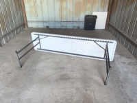 Vente en gros 180cm Grande capacité de formation Table et chaises de séminaire pliantes en plastique blanc de 6 pieds