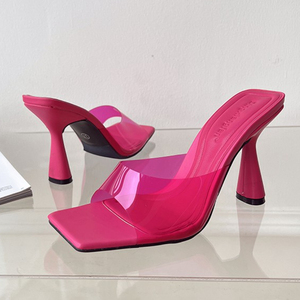 Chaussure Femme Transparente on Trendy Glass 2025 Sexy Woman Heels - Product Image 1