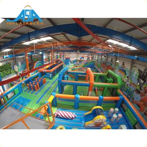 American <span class=keywords><strong>Ninja</strong></span> Warrior carrera de obstáculos interior inflable salto patio gigante Casa de rebote Funfair castillo inflable - Product Image 1