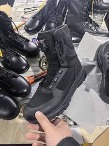 Bottes tactiques légères DFM01 en mesh pour l'été avec lacets à fermeture rapide personnalisables - Product Image 4