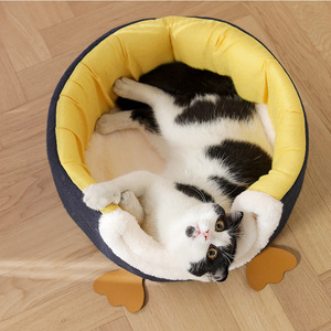 Pet <strong>Cat</strong> <strong>Bed</strong> Duck Cave House Closed <strong>Box</strong> Dual Use Puppy Kennel Foldable <strong>Cat</strong> Nest Soft <strong>Bed</strong> for <strong>Cats</strong> Dogs Kittens Villa Deep Sleep - Product Image 5